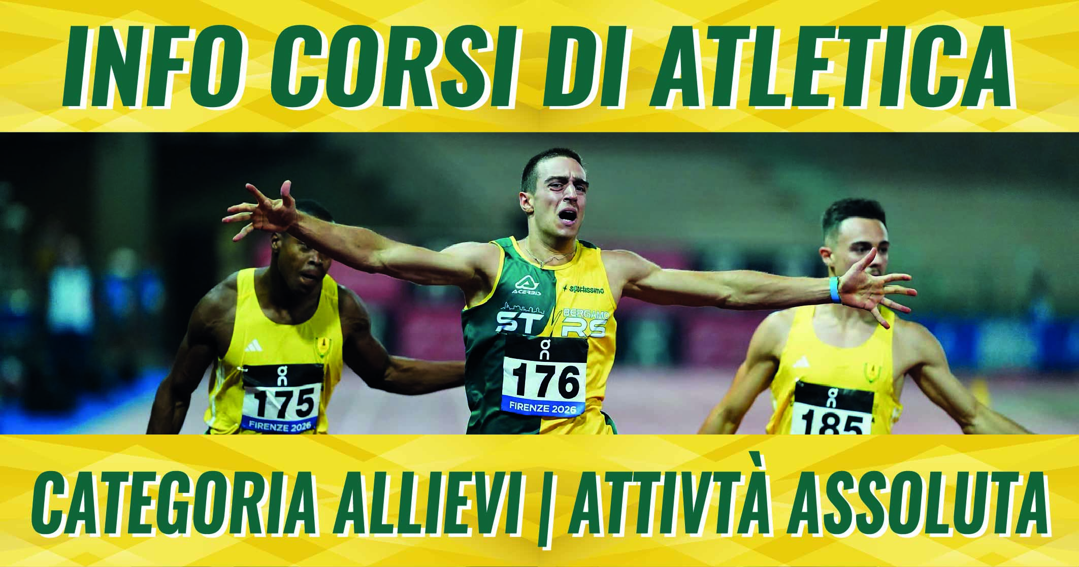 INIZIA LA VERA ATLETICA DEI GRANDI